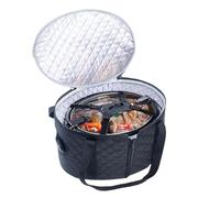 Portable Slow Cooker Travel Bag |Insulated Carrier Case | Large Capacity Reusable Liners | Cooking Pot Carrying Bag With Lid Fixing Buckle | For Travel Camping Outdoor Trips Traveling Picnics Part