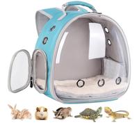 Portable Small Animal Backpack Travel Breathable Pet Carrier Bag Cages for Guinea Pig, Rabbit, Bearded Dragon, Squirrel, Tortoise, Bird, Lizard, Sugar glider