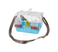 Portable Small Bird Carrier Cage - Durable Lightweight Pet Travel Box with Easy Grip Handle, Secure Ventilation Design | Compact Transport Housing for Peony Budgies Cockatiel Munia Avian Show Vet Tran