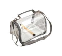 Portable Small Bird Travel Cage Carrier with Standing Perch, Ideal for Parrots and Lizards
