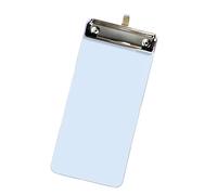 Portable Small Clipboard File Organizers 10x22cm Receipt Clipboard Metal Clip Writing Board with Hanging Hook for Office Note Taking