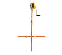 Portable Small Crane for Air Conditioner Installation, Lifting Tools for 3Hp/5Hp Units, Outdoor Ac Hoist, Essential Equipment for HVAC Professionals(3hp Brackets+Winch 25m)