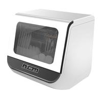 Portable Small Dishwasher with High-Temp Cleaning, Installation-Free, for Apartments, RVs & Offices, Holds 6 Place Settings (White)