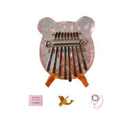 Portable Small Kalimba Thumb Piano 8 Keys Acrylic Pocket Finger Pianos Musical Instrument Enduring Acrylic Pocket Kalimba Beginner Keyboard Instrument