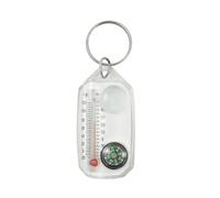 Portable Small Keychains Thermometers Compasses Outdoor Mountaineering Buckles Compasses Pointers For Wilderness Exploration Pocket Sized Compasses Outdoor Survival Tool