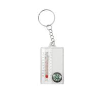 Portable Small Keychains Thermometers Compasses Outdoor Mountaineering Buckles Compasses Pointers For Wilderness Exploration Pocket Sized Outdoor Survival Tool