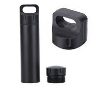 Portable Small Pocket Pill Case, Mini Aluminium Alloy Pill Organizer Purse Waterproof Tube Container with Top Metal Pill Holder Medicine Bottle Carrier for Outdoor Camping Travel