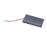 Portable Small Solar Plate 5V 120mA 0.8W Polysilicon Solar Cell Charging Module Plate Cell with Wire Easy to Use Outdoor Battery Charging Device