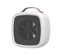 Portable Small Space 500W Heater Fast Heating Lightweight Desktop Warm Air Heater Indoor Office Household Warmer Fan Easy to Use(White)