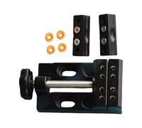 Portable Small Vise Clamp for Craft Project and Handicrafts Easy Adjustment Table Benches Clamp Carving Holder Hand Tool Aluminum Alloy Vise