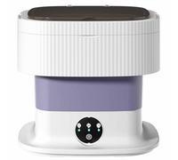 Portable Small Washing Machine, Integrated Washing and Drying, Easy To Operate, Portable for Drainage, Suitable for Multiple Scenarios (purple)
