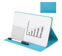 Portable Small Whiteboard, Reusable Mini Magnet Dry Erase White Board with Stand with Marker Wipe Cloth Magnetic Dry Erase Board for Drawing Office Meeting Business Home