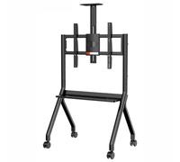 Portable Smart Board Interactive Whiteboard Smart Board Stand for Interactive Whiteboard Trolley Rolling Floor Stand(Black FD570)