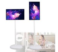 Portable Smart Display with Large Screen and Adjustable Stand, Ideal for Home Entertainment with USB/HDMI/Type-C Connectivity and Ample Storage