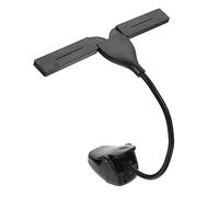 Portable Smart LED Touch Screen Clip Lamp for Piano Practice Rechargeable Battery Music Stand Light Black Eye Caring Easy to Adjust