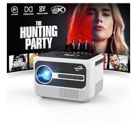 Portable Smart Projector 4K with WiFi6 Bluetooth,Auto Focus & Lens Retract,Dolby Audio,AI Movin 2.0 OS,Built-in Apps,1300ANSI,1080P Home Cinema Video Projectors for Gaming Outdoor Movie,HDMI eARC