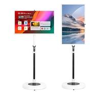 Portable Smart Tablet TV On Wheels Full HD Rolling Touchscreen Monitor,4GB+64GB/8GB+128GB 5-8 Hour Battery Life 360° Full Swivel Rotation Stand For Home Office Classroom(32in,8+128GB(1080P))