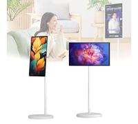 Portable Smart TV Monitor with Touch Screen, Android OS, Large Storage, and Long Battery Life for Kitchen, Bedroom, and Office Use