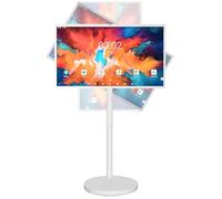 Portable Smart TV Screen with Remote Control, Touch Monitor, 4GB RAM + 64GB Storage, Wireless Rolling TV on Wheels, Built-In Battery, ±90° Swivel Rotation