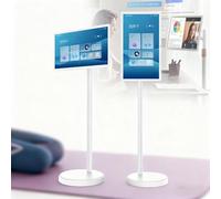 Portable Smart TV with 4K Touchscreen, Android OS, Wireless Mirroring, and Dual Speakers for Home and Office Entertainment