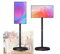 Portable Smart TV with Android OS, Touch Screen, Built-in Battery, Wheels for Mobility, Rotatable Display for Versatile Viewing