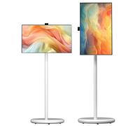 Portable Smart TV with HD Touch Screen Monitor, Android OS, Large Battery, and Connectivity for Home and Mobile Use