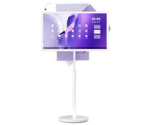 Portable Smart TV with Rotatable Touch Screen, Android OS, Built-in Battery, and Remote Control for Flexible Home Entertainment