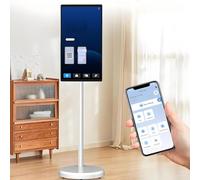 Portable Smart TV with Touchscreen Monitor, Wireless Connectivity, and Battery-Powered Stand for Mobile Entertainment