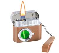 Portable Smart Voice Sensing Lighter, 4 Ignition Methods, Kerosene Powered with Visible Transparent Window, Convenient and Efficient for Everyday Use