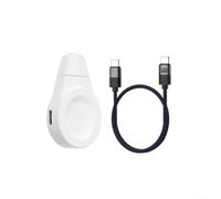 Portable Smart Watch Base for Huawei Fit5 D2 Models(Whitem1.2m) | Fast charge tech, compatible for gt6/Buds2/Fit5, compact design, ABS material, black/white options