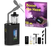 Portable Smoke Machine, COLBOR CF3 Mini Handheld Fog Machine for Photography with Remote Control, Small Fogger Haze Maker with 60° Tilt-Protection for Indoor Outdoor Christmas Party Wedding Cosplay