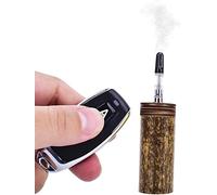 Portable Smoke Machine for Parties and Events - Two Nozzle Options and Sponge Head for Theatrical Effects (Black bamboo)