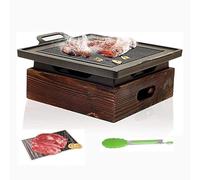 Portable Smokeless Charcoal Grill - Non-Stick BBQ for Home Use - Perfect for Korean & Cooking - Compact Outdoor Grill for Easy Cooking