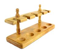 Portable Smoking Pipe Stand Rack Holder, Smoking Pipe Stand Retro Wooden Tobacco Pipe Display Rack 5-slot Smoking Pipes Holder for Tobacco Pipe Accessories(Color2)
