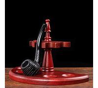 Portable Smoking Pipe Stand Rack Holder, Universal Wooden Pipe Stand Rack Display Holder for 5 Smoking Pipes From Solid Wood Handmade