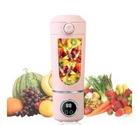 Portable Smoothie Blender, Personal Mini USB Rechargeable Blender for Shakes and Smoothies, Cordless Small Travel Blender for Kitchen, Gym & On-The-Go, 6 Blades 400W