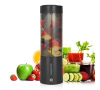 Portable Smoothie Blender, Personal Rechargeable Fruit Mixer with 6 Stainless Steel Blades, 450ml Capacity and 25 Cups Output/Full Charged, Auto Cleaning Function, for Work, Travel, Gym