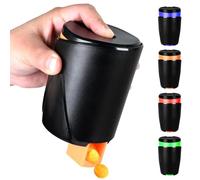 Portable Snack Dispenser, Keep Your Hand Clean, for Nuts, Candy, Cookies, Crackers, Small Snacks, for Game Lover, Home, Office, Car, 7oz (Orange)