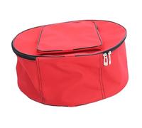 Portable Snare Drum Bag for 13/14 Inch Red Oxford Cloth | Zipper Closure, Stick Pocket and Sturdy Handle, Rehearsals, Home Storage, Drummers and Marching Band Use