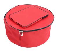 Portable Snare Drum Bag Practice Pad for 13/14 Inch | Oxford Cloth, Red Finish with Stick Pocket and Handle, for Band Practice and Outdoor Performances