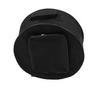 Portable Snare Drum Carrying Bag, 13/14 Inch Padded Oxford Case | Zipper Closure, External Stick Pocket, Separate Storage Section, Sturdy Hand-held Handle, Black Finish