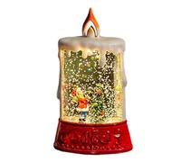 Portable Snow Globes Table Night Light Shape Swirling Glitter Christmas Lamp Decoration For Christmas Party Mysterious Party Gift