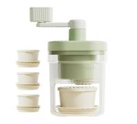 Portable Snowcone Maker - Handheld Manual Crank Ice Shaver, Dessert Treat Machine with Cups | Compact Easy Device | Fun Shaved Ice Tool | Snow Machine for Home Party Bar Kitchen