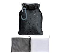 Portable Soap Bag - Sports Wash Bag, Lightweight Hygiene Organizer | Safe Waterproof Lining Feature Breathable Storage Product Quick Dry Handy Duch, Black/White, Consulte la descripción, See