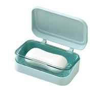 Portable Soap Case for Shower - Compact Soap Dish with Drainage Tray, Waterproof Storage Box with Lid | Durable Container for Bathroom Bathtub Sink Kitchen Dishwashing Travel Outdoor Camping Use