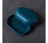 Portable Soap Dish Shower Soap Box Travel Soap Case with Lid,Soap Holder Container with Cover Soap Dishes for Shower Bathroom Hiking School Gym Traveling (Blue)