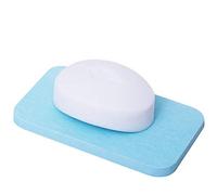 Portable Soap Dishes Diatomaceous Algae Soap Drain Mat Water Absorption Non-slip Shower Storage Toolsblue