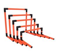 Portable Soccer Agility Training Equipment - 5 Pack Adjustable Hurdles Durable Construction for Enhanced Stability Ideal for Track and Field Practice Improve Speed and Coordination