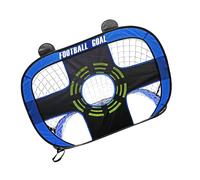 Portable Soccer Training Set: 5 Practice Zones, Spring Metal Frame & Weatherproof Fabric for All-Age Training Functional Soccer Goal