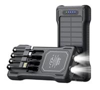 Portable Solar Charger 10000mAh Outdoor Waterproof Battery Pack